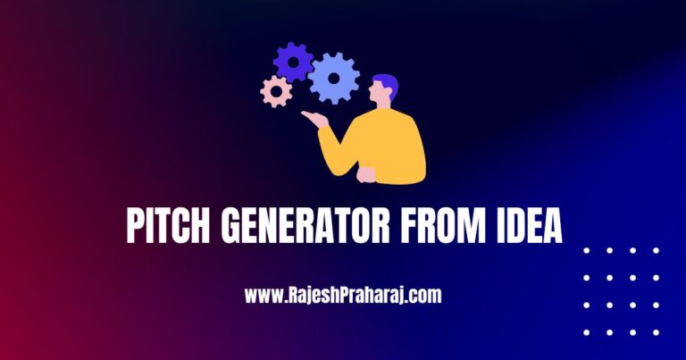 Pitch Generator from Idea